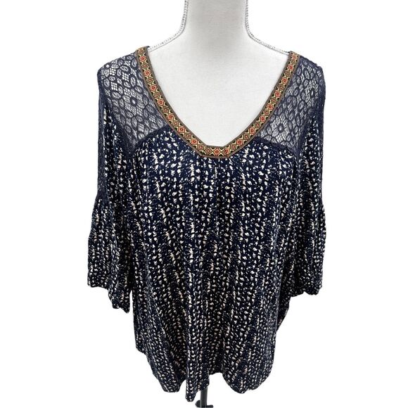 Kori America anthropology,  long sleeve boho top - Picture 9 of 14